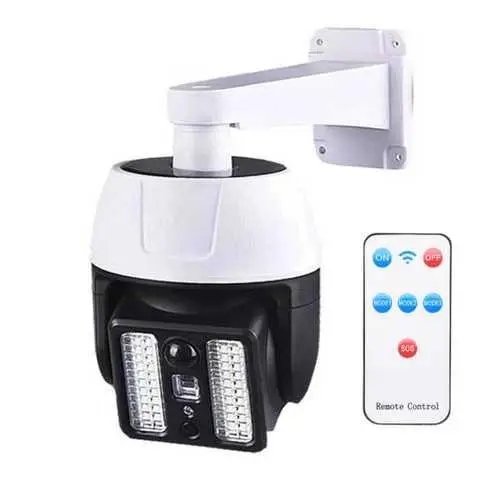 Уличний світлодіодний ліхтар муляж камери HW-5118-1 44 SMD з реакцією на рух ∙ Камера-обманка HW-5118-1 з лампою та реакцією на рух