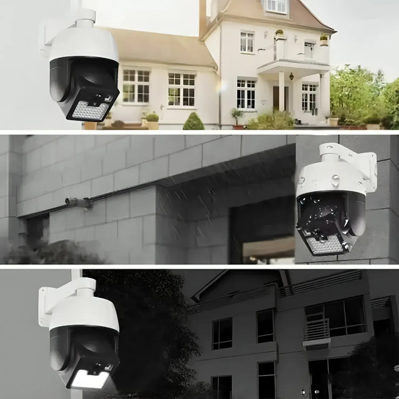 Уличний світлодіодний ліхтар муляж камери HW-5118-1 44 SMD з реакцією на рух ∙ Камера-обманка HW-5118-1 з лампою та реакцією на рух - мініатюра 2