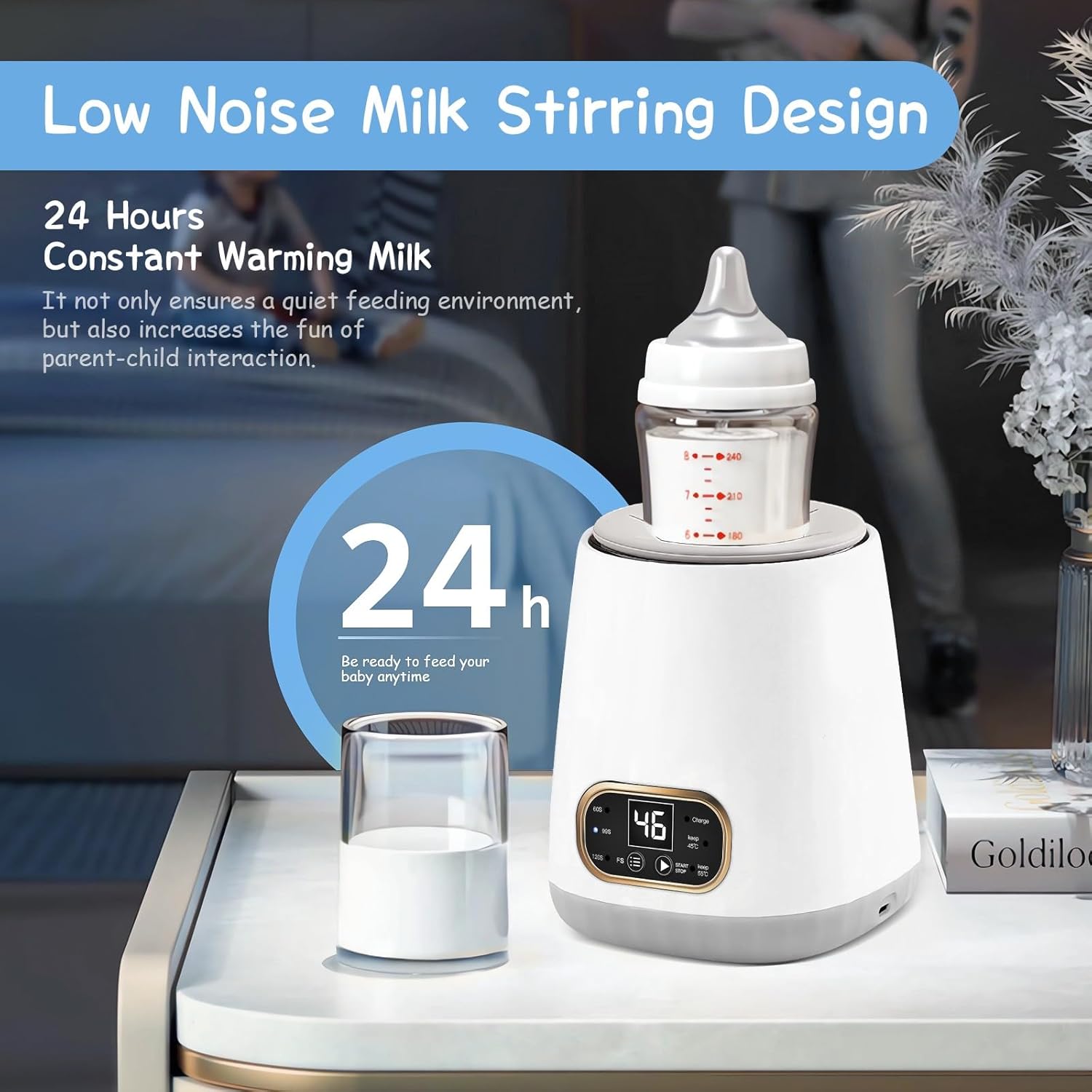 Електричний підігрівач для пляшечок Electric Milk Bottle Shaker ∙ Портативний електро-шейкер для дитячого харчування - мініатюра 4