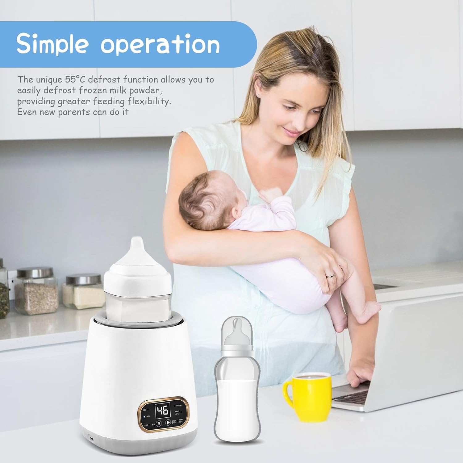 Електричний підігрівач для пляшечок Electric Milk Bottle Shaker ∙ Портативний електро-шейкер для дитячого харчування - мініатюра 9