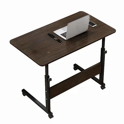 Стіл приліжковий прямокутний із цільною стільницею ZM687 ∙ Багатофункціональний стіл на колесах ZM687 — комфорт у русі - мініатюра 2