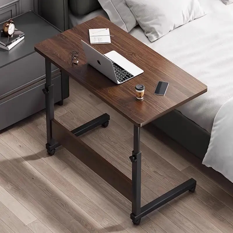 Стіл приліжковий прямокутний із цільною стільницею ZM687 ∙ Багатофункціональний стіл на колесах ZM687 — комфорт у русі - мініатюра 3