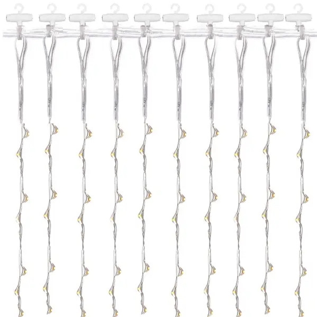 Штора гірлянда 300л 3×3 USB + пульт 4543 ∙ Світлодіодна водонепроникна гірлянда-штора 3×3 м 79-30 - мініатюра 4