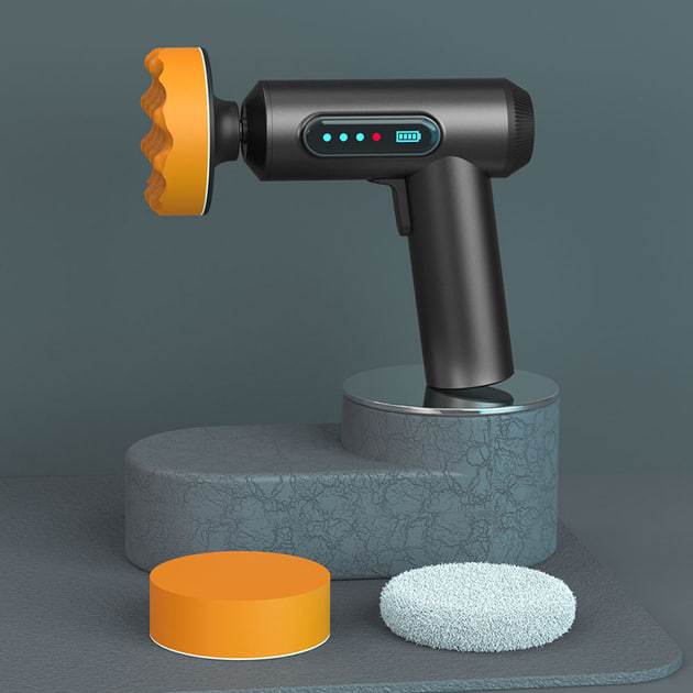 Бездротова полірувальна машинка Lesko LY-02 для автомобілів ∙ Акумуляторна полірувальна машинка для авто Lesko LY-02 - мініатюра 7