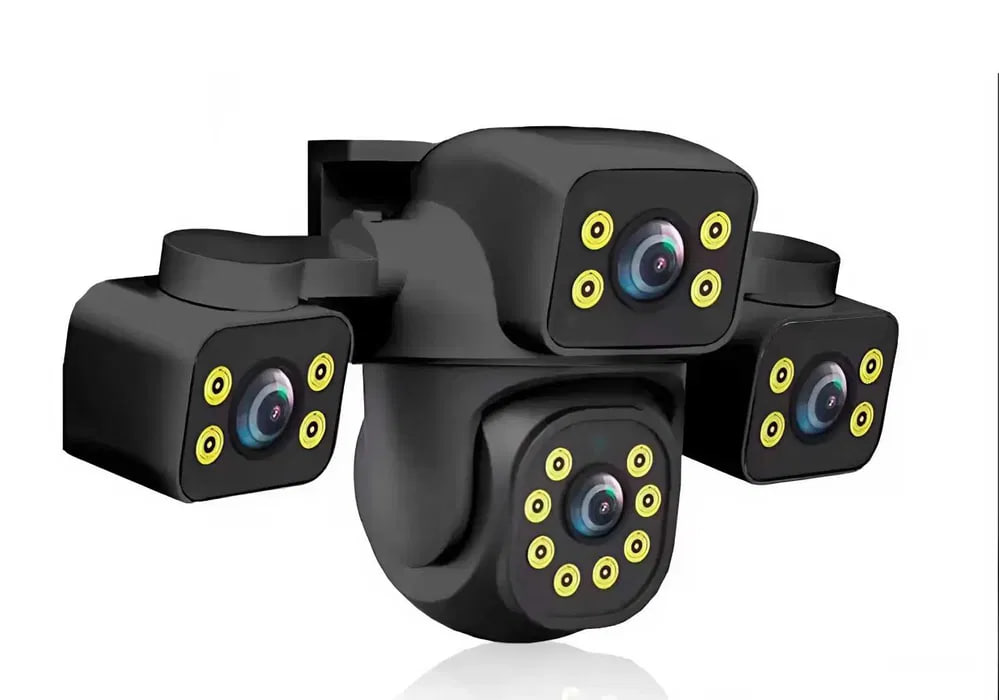 Камера відеоспостереження 12MP Wi-Fi IP-камера HD 3 об’єктива ∙ Потрійна вулична Wi-Fi камера відеоспостереження з боковими лінзами