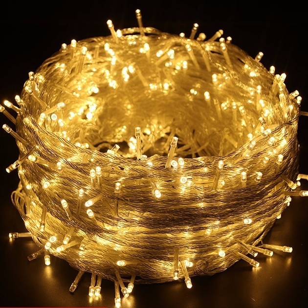 ПРОЗОРИЙ провід Гірлянда 500 (450254501*25 м) тепле світло XL-51-40 ∙ Гірлянда LED 500 прозорий провід 450+25+4501+25 м - мініатюра 2