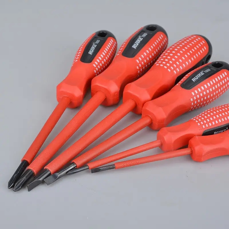 Діелектричні викрутки Screwdriver Set для безпечної роботи з електрикою ∙ Набір діелектричних викруток у чохлі Screwdriver Set 7 шт - мініатюра 4