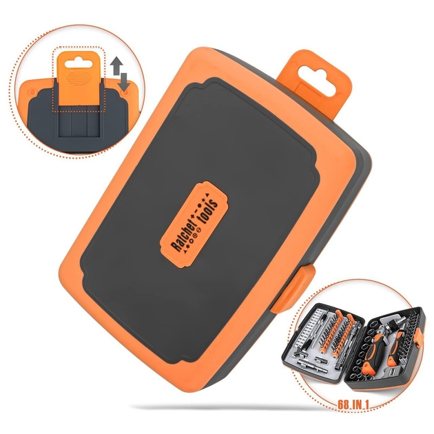 Набір викруток із тріщоткою багатофункціональний ручний інструмент 68 в 1 Torx RATCHET ∙ Універсальний набір ручного інструменту Torx RATCHET - мініатюра 5