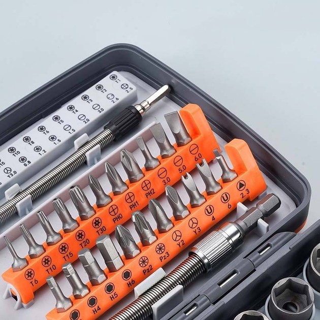 Набір викруток із тріщоткою багатофункціональний ручний інструмент 68 в 1 Torx RATCHET ∙ Універсальний набір ручного інструменту Torx RATCHET - мініатюра 6