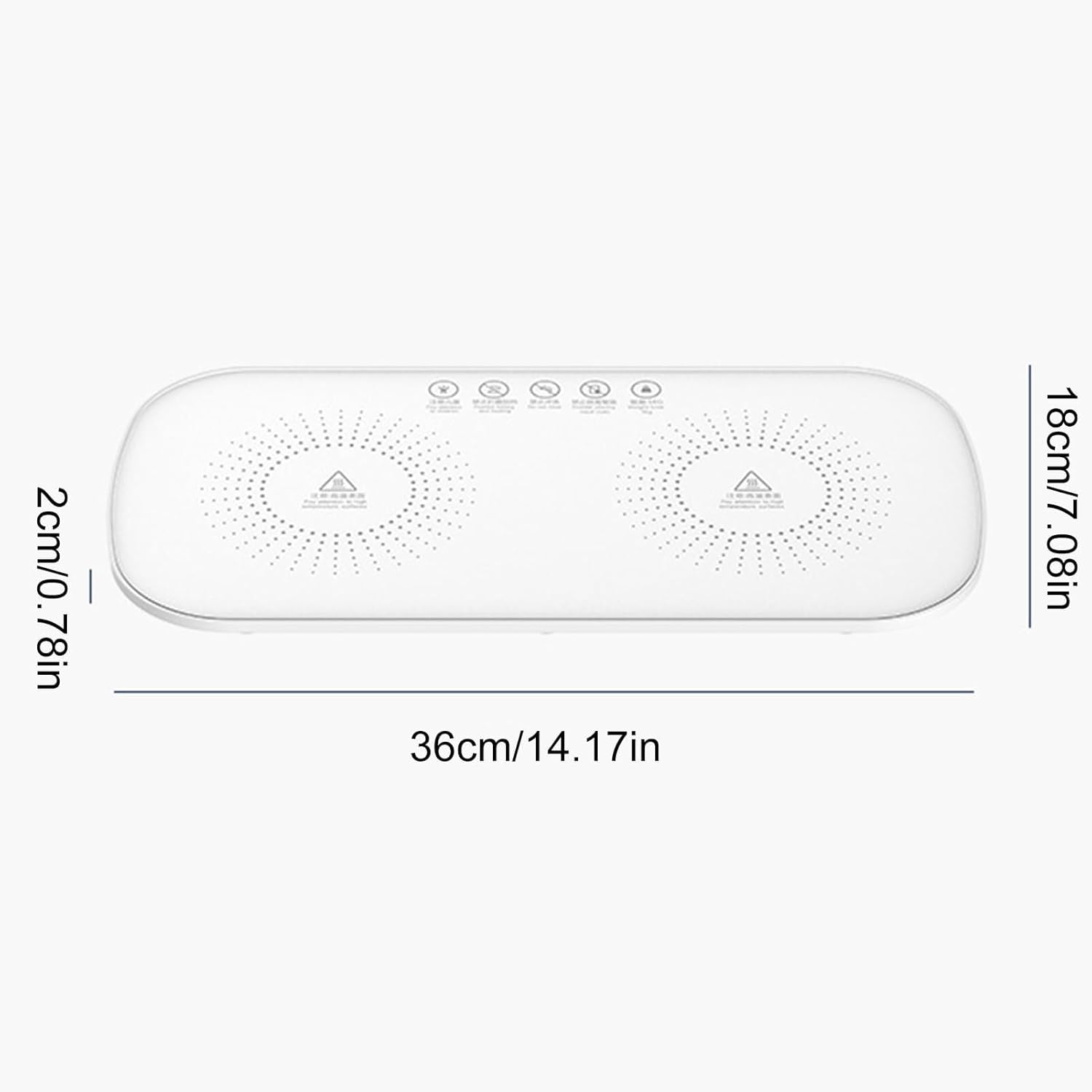 Інтелектуальна багатофункціональна дошка для підігріву їжі для дому та офісу ∙ Багатофункціональна тарілка з підігрівом - мініатюра 5