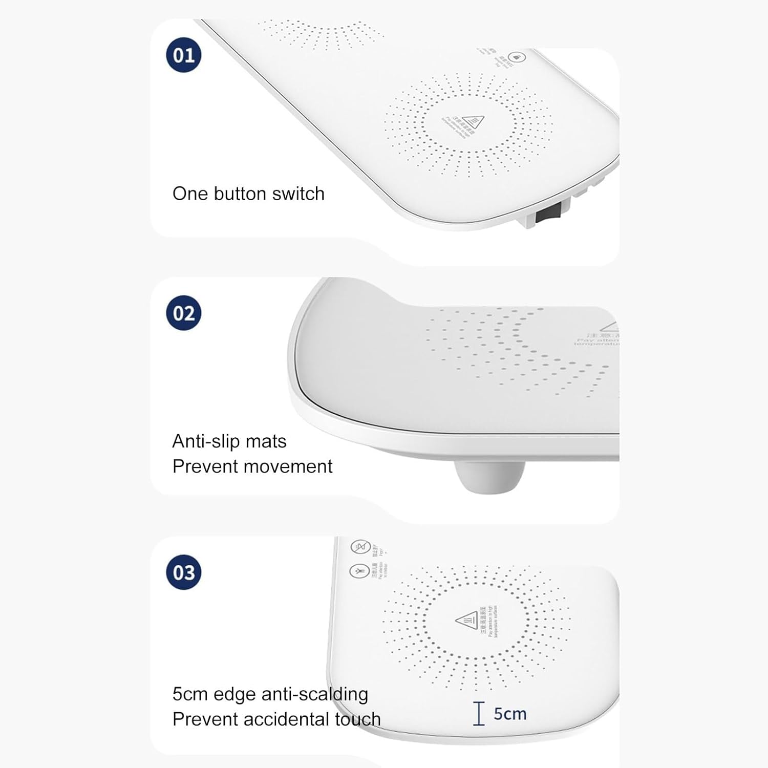 Інтелектуальна багатофункціональна дошка для підігріву їжі для дому та офісу ∙ Багатофункціональна тарілка з підігрівом - мініатюра 8