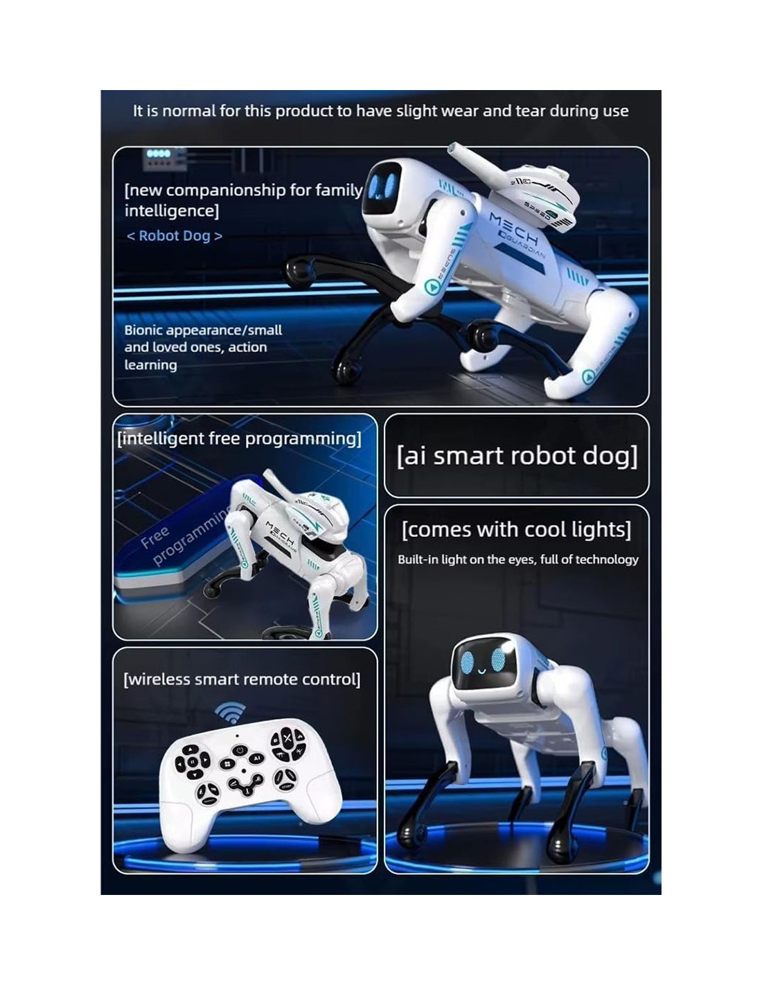 Інтелектуальний робот-собака-охоронець Mech Guardian ∙ Робот-собака MECH GUARDIAN QF660-2 - мініатюра 5
