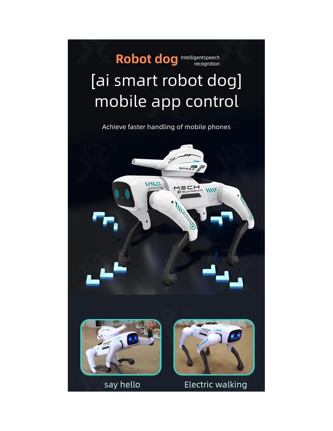 Інтелектуальний робот-собака-охоронець Mech Guardian ∙ Робот-собака MECH GUARDIAN QF660-2 - мініатюра 10