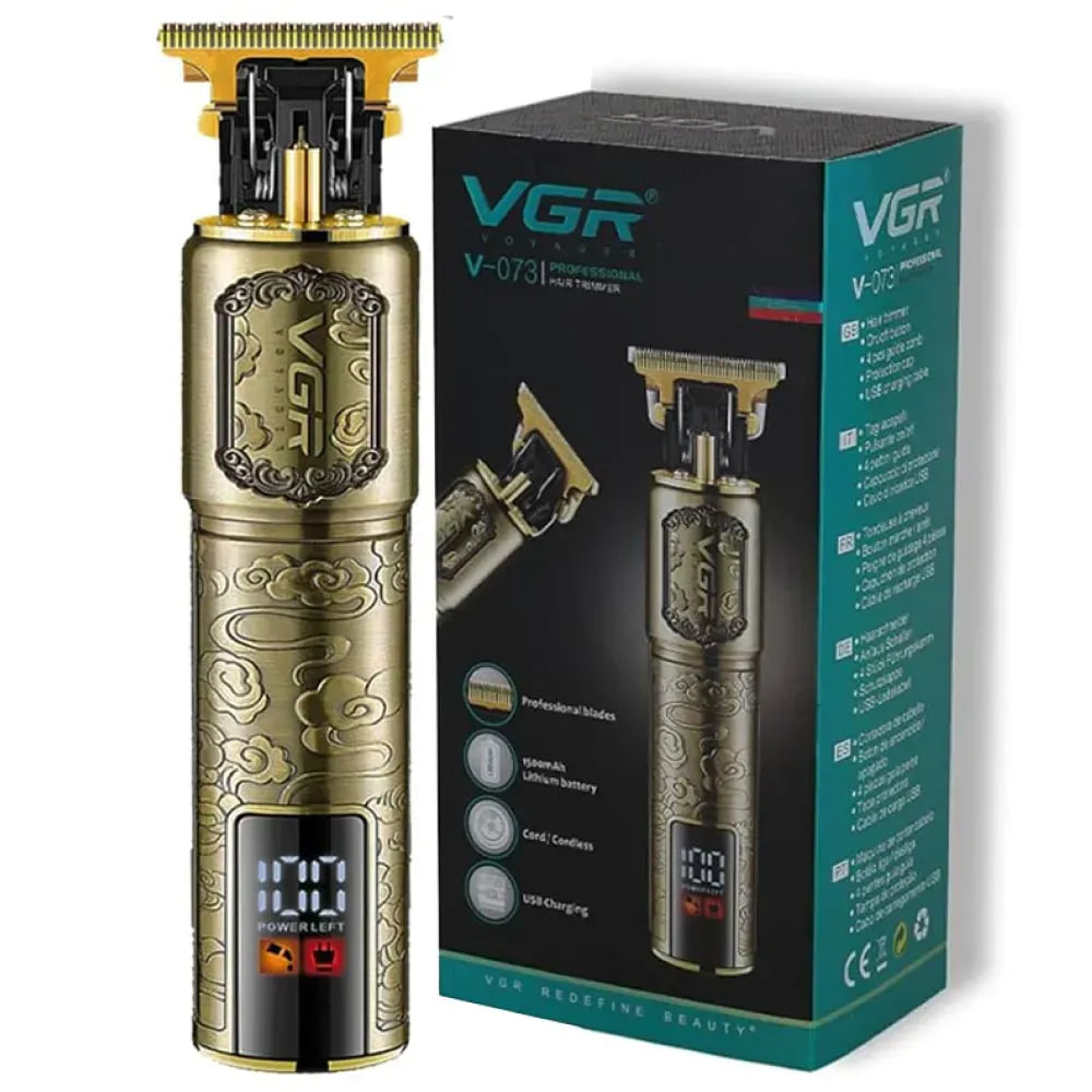 Тример VGR V-073 акумуляторний для бороди та волосся ∙ Акумуляторна машинка для стрижки від USB + 4 насадки VGR V-073 - мініатюра 2