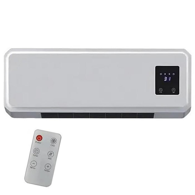 Тепловентилятор обігрівач настінний керамічний кондиціонер 800 W ∙ Кондиціонер Heating air conditioning 170 800 W - мініатюра 2