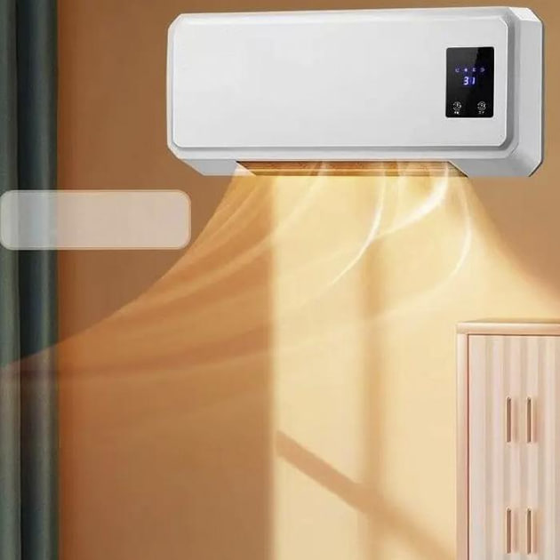 Тепловентилятор обігрівач настінний керамічний кондиціонер 800 W ∙ Кондиціонер Heating air conditioning 170 800 W - мініатюра 3