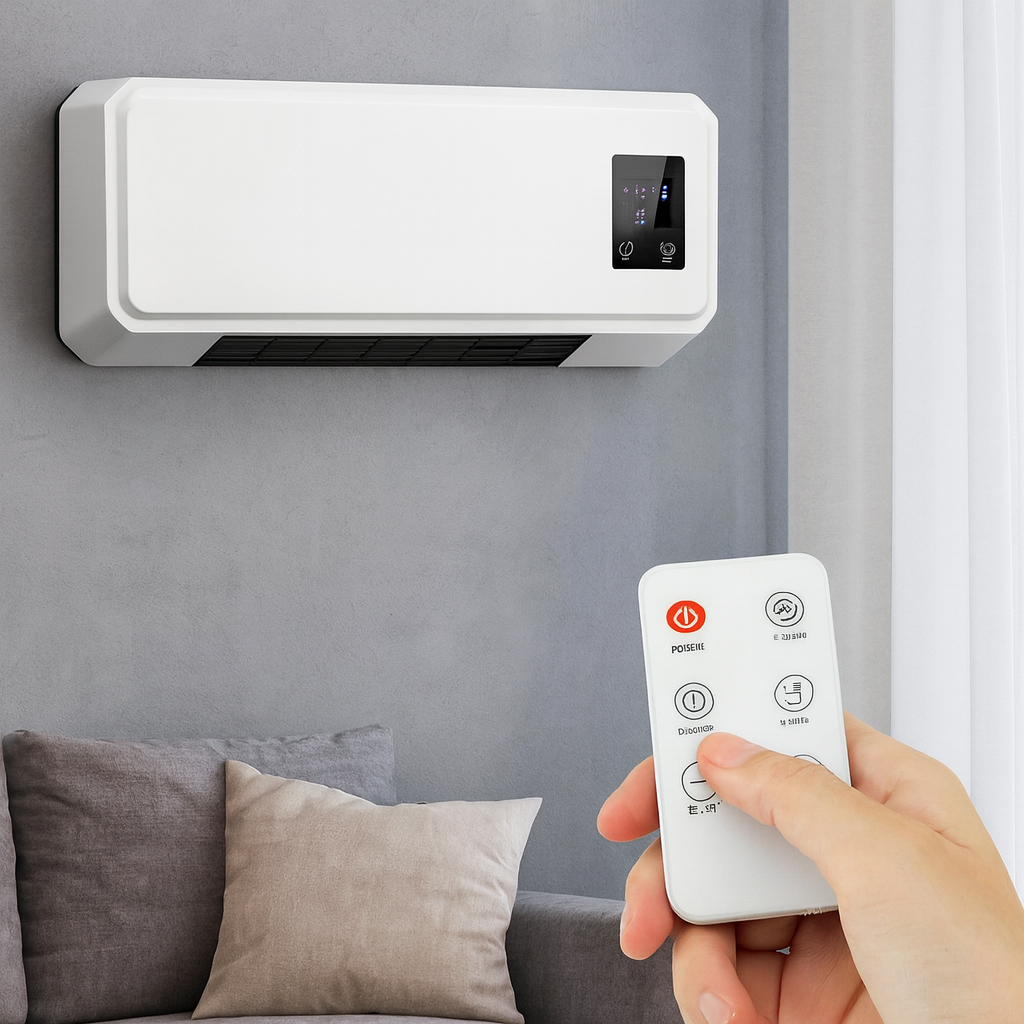 Тепловентилятор обігрівач настінний керамічний кондиціонер 800 W ∙ Кондиціонер Heating air conditioning 170 800 W - мініатюра 7