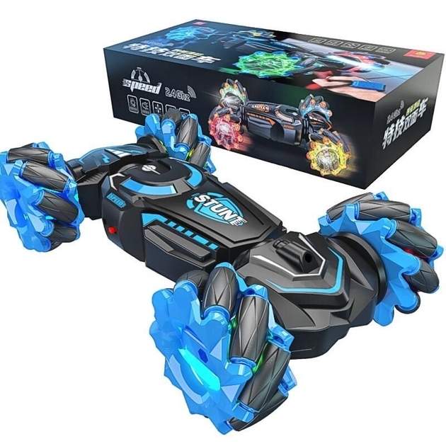 Машинка-перевертень Stunt Car H-6020 з джойстиком радіокерування та підсвічуванням коліс ∙ Машинка-перевертень що світиться H-6020