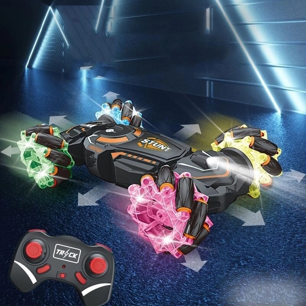Машинка-перевертень Stunt Car H-6020 з джойстиком радіокерування та підсвічуванням коліс ∙ Машинка-перевертень що світиться H-6020 - мініатюра 6