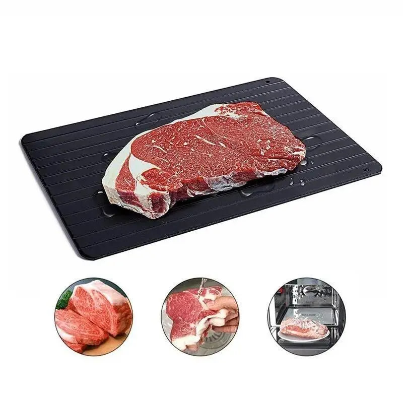 Алюмінієва дошка для розморожування продуктів 29,5×20 см ∙ Дошка для швидкого розморожування їжі 29,5×20 см - мініатюра 3