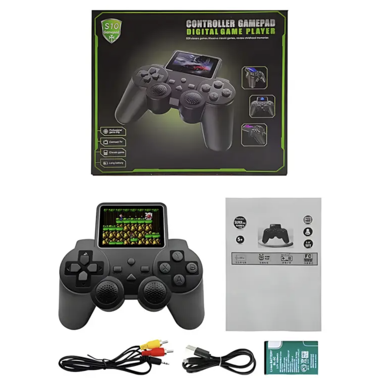 Портативна ретро міні-ігрова приставка Gamepad S10 з 2.4 екраном та 520 іграми ∙ Джойстик-приставка S10 - мініатюра 5