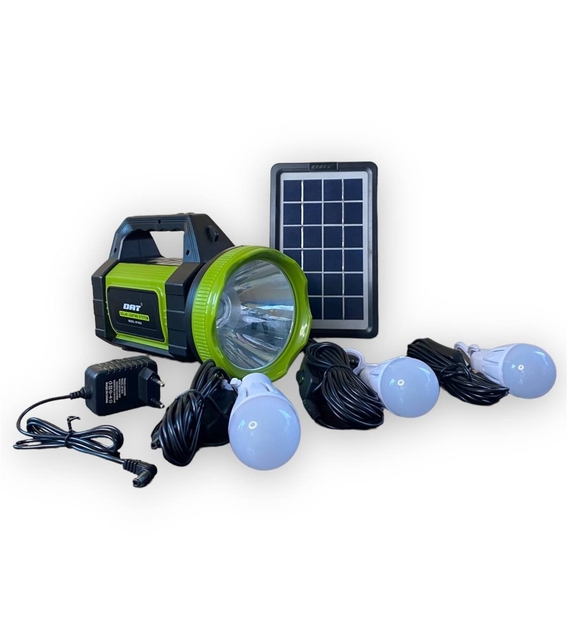 Зарядний пристрій та освітлювальна станція на сонячній батареї AT-9023 з радіо та MP3 ∙ Портативна сонячна система AT-9023