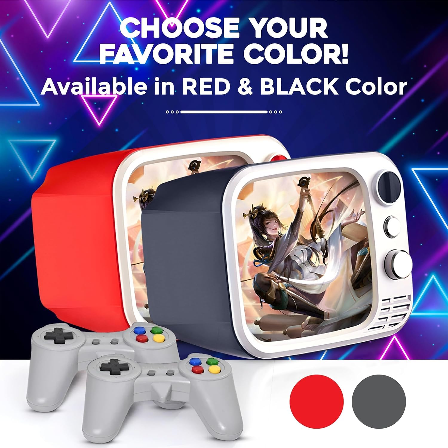 Ігрова консоль H7 Mini TV РЕТРО 740 ігор + 2 джойстики ∙ Портативна ретро-консоль H7 з екраном та джойстиками - мініатюра 3