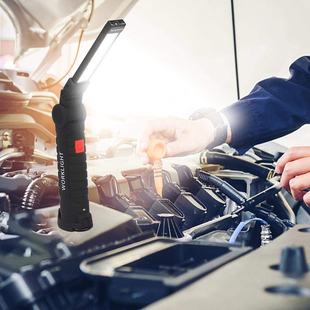 Універсальний перезаряджуваний ліхтар WorkLight W52 з магнітом і гачком ∙ Багатофункціональний LED ліхтар W-52-SMD+COB - мініатюра 5