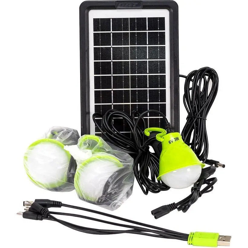 Портативна сонячна автономна система DT-9025C ∙ Сонячна панель із ліхтарем DT-9025C та павербанком - мініатюра 4