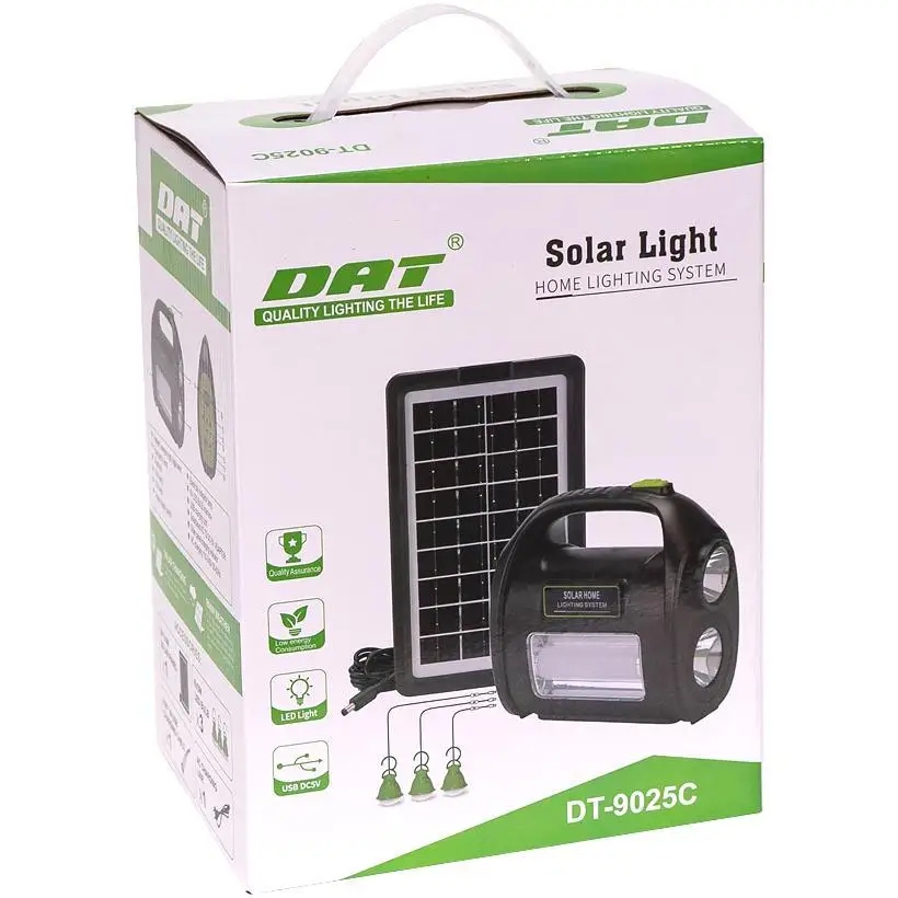 Портативна сонячна автономна система DT-9025C ∙ Сонячна панель із ліхтарем DT-9025C та павербанком - мініатюра 5