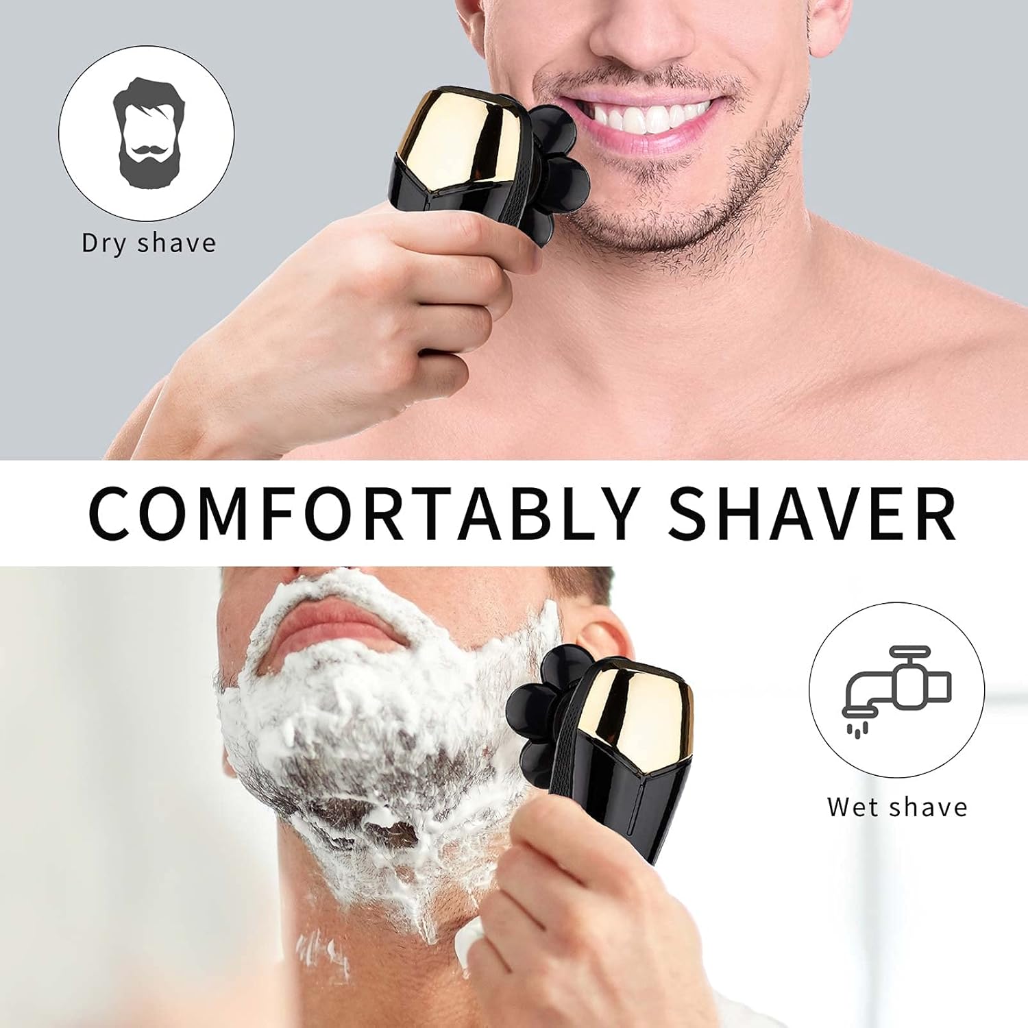 Електрична бритва для чоловіків 5 в 1 Electric Shaver для обличчя ∙ Багатофункціональна бритва 5 в 1 Electric Shaver - мініатюра 5