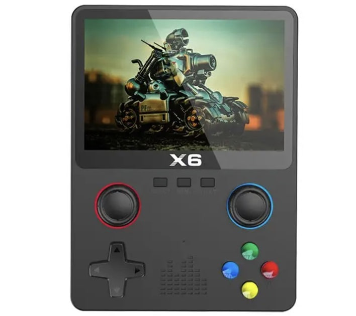 Ігрова портативна консоль X6 з 3,5-дюймовим монітором і 1000 іграми ∙ Портативна ігрова приставка X6 10000 ігор 3.5'' IPS - мініатюра 2
