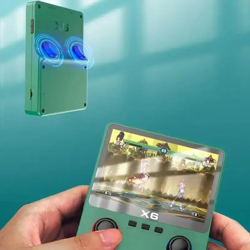 Ігрова портативна консоль X6 з 3,5-дюймовим монітором і 1000 іграми ∙ Портативна ігрова приставка X6 10000 ігор 3.5'' IPS - мініатюра 4