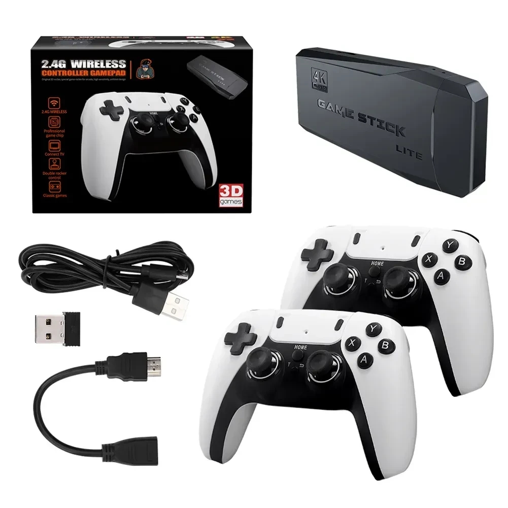 Ігрова приставка + 2 джойстики 2.4G WIRELESS CONTROR GAMEPAD 4K M8PRO ∙ Ретро-консоль M8PRO з бездротовими геймпадами і підтримкою 4K