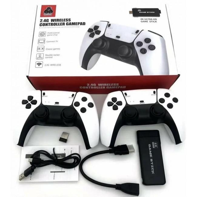Ігрова приставка + 2 джойстики 2.4G WIRELESS CONTROR GAMEPAD 4K M8PRO ∙ Ретро-консоль M8PRO з бездротовими геймпадами і підтримкою 4K - мініатюра 4