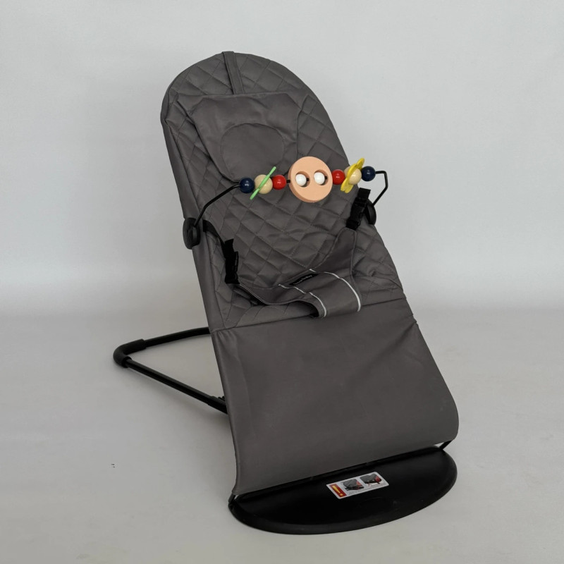 Комфортний та безпечний дитячий шезлонг-гойдалка Lunababy PINE ∙ Шезлонг-гойдалка Lunababy – вільні руки щодня - мініатюра 4