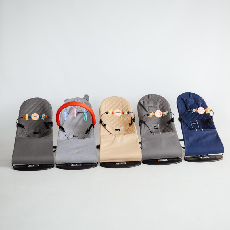 Комфортний та безпечний дитячий шезлонг-гойдалка Lunababy PINE ∙ Шезлонг-гойдалка Lunababy – вільні руки щодня - мініатюра 5