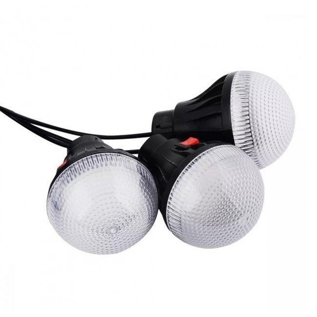 Зарядна станція портативна з сонячною панеллю ліхтарем та 3 лампочками CL 28 ∙ Портативна CL-28 сонячна станція - мініатюра 5