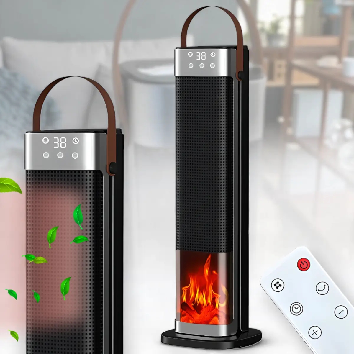 Тепловентилятор Portable Fan Heater HQ30-300BS ∙ Компактний обігрівач HQ30-300BS для дому - мініатюра 6