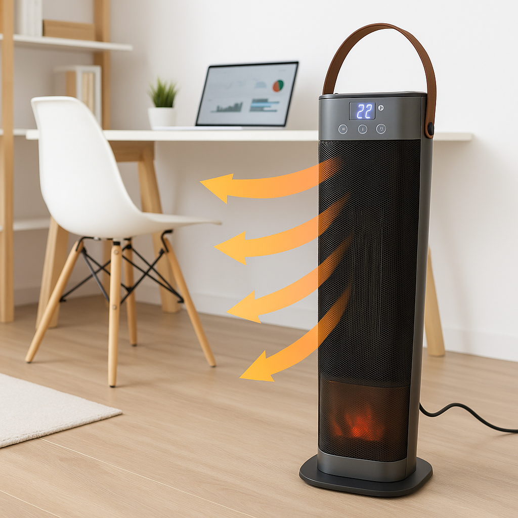 Тепловентилятор Portable Fan Heater HQ30-300BS ∙ Компактний обігрівач HQ30-300BS для дому - мініатюра 10