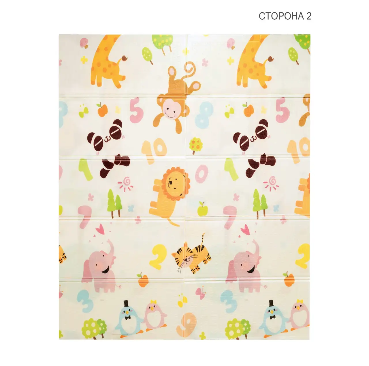 Дитячий розвиваючий складний термокилимок 200*180 см Folding baby mat Ігровий килимок для дітей (Ростомір) - мініатюра 6