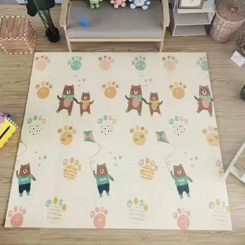 Дитячий розвиваючий складний термокилимок 200*180 см Folding baby mat Ігровий килимок для дітей (Сова) - мініатюра 2