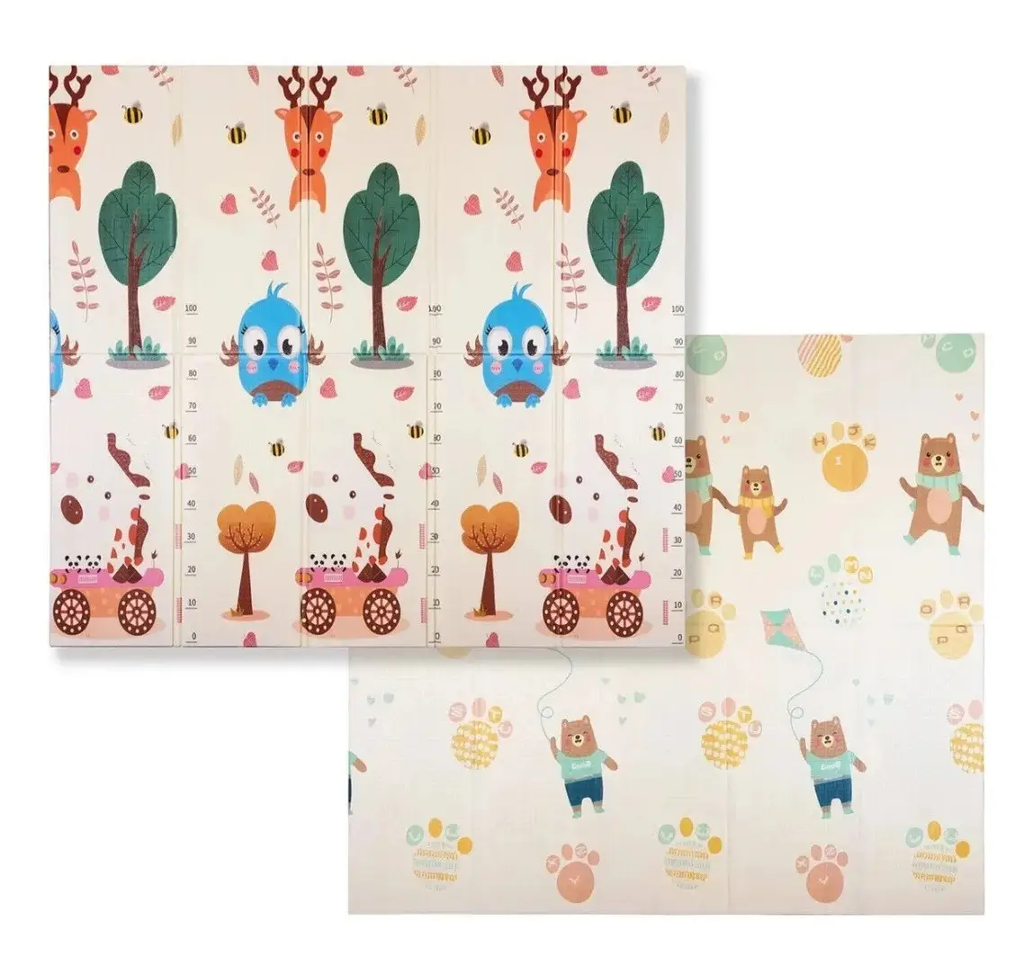 Дитячий розвиваючий складний термокилимок 200*180 см Folding baby mat Ігровий килимок для дітей (Сова) - мініатюра 3