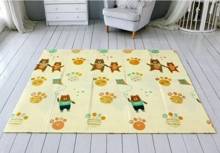Дитячий розвиваючий складний термокилимок 200*180 см Folding baby mat Ігровий килимок для дітей (Сова) - мініатюра 7