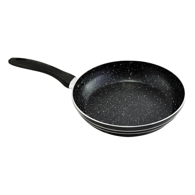 Сковорода з кришкою 24 см темний мармур UNIQUE 5164 ∙ Антипригарна сковорода UN-5164 з мармуровим покриттям та кришкою - мініатюра 7