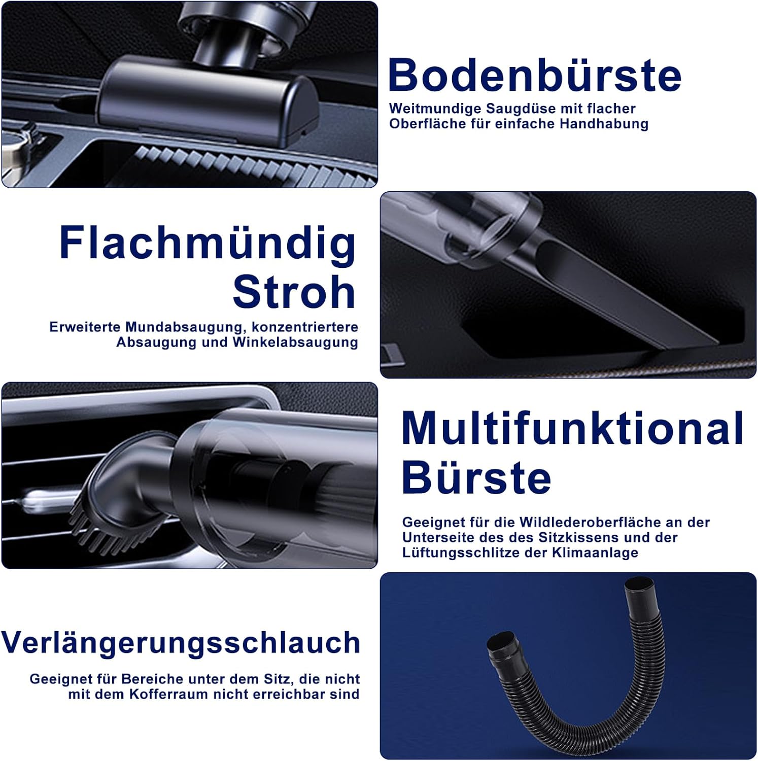 Бездротовий автомобільний пилосос LT-113 з потужним акумулятором ∙ Ручний акумуляторний пилосос LT-113 - мініатюра 2