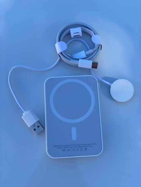 Подарунковий набір смарт-годинник RM22 + навушники + бездротовий зарядний пристрій + 2 ремінці ∙ Смарт-годинник Smart Watch RM22 - мініатюра 5