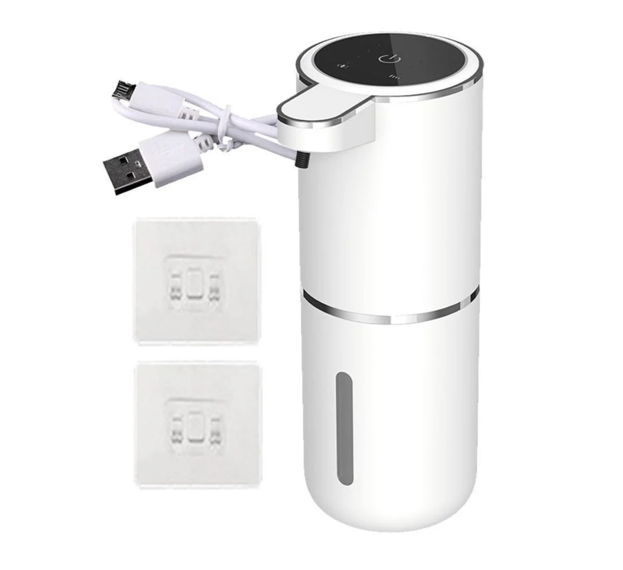 Дозатор сенсорний для піни від акумулятора 1458 ∙ Автоматичний диспенсер для рідкого мила 380 мл з USB зарядкою