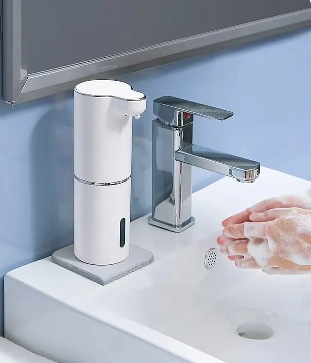 Дозатор сенсорний для піни від акумулятора 1458 ∙ Автоматичний диспенсер для рідкого мила 380 мл з USB зарядкою - мініатюра 7