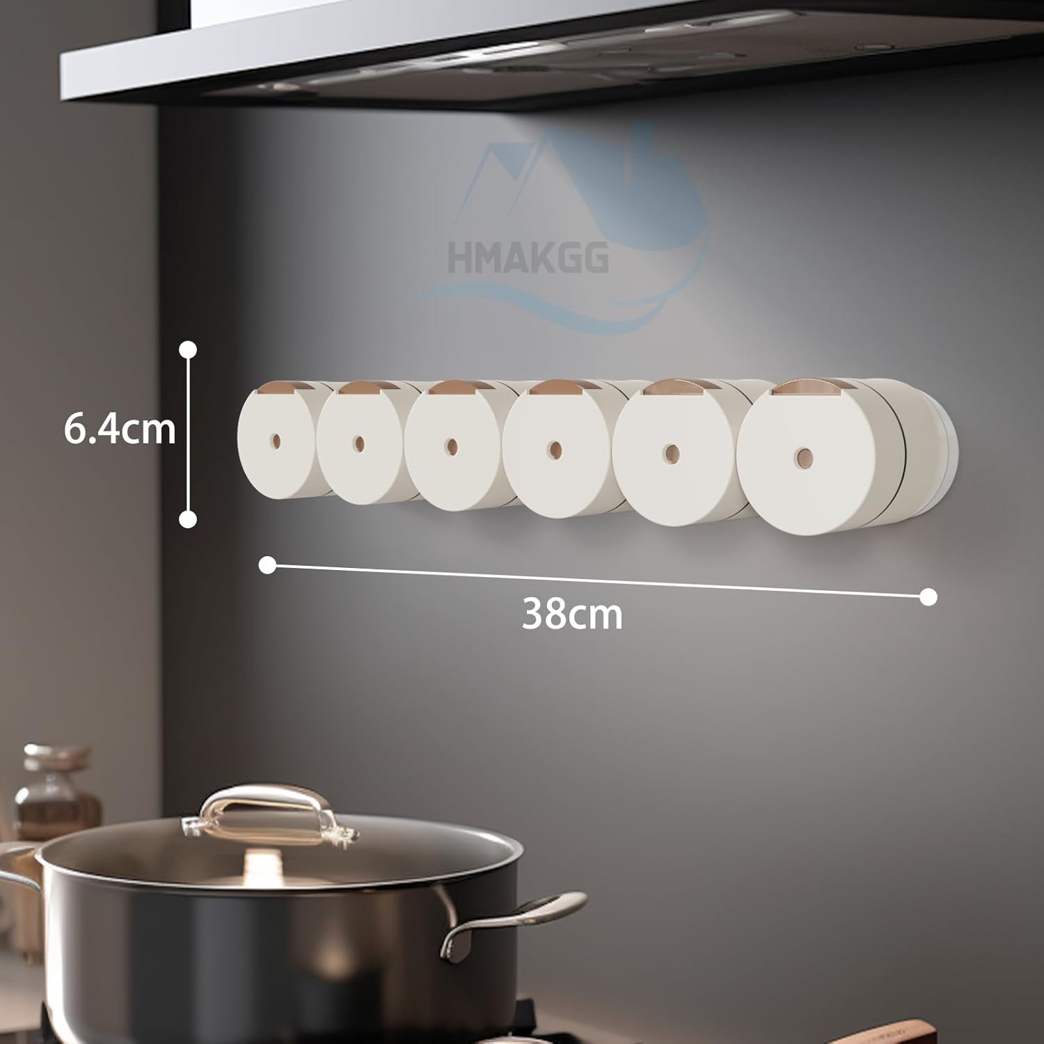 Набір магнітних баночок для спецій ∙ Настінний органайзер для солі та перцю для цукру - мініатюра 2